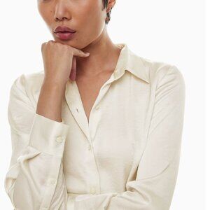 Wilfred White Casual Button Down Shirt